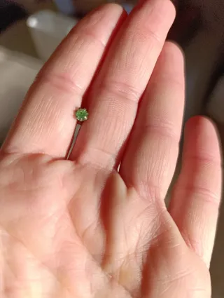 Parure ciondolo e orecchini verde smeraldo