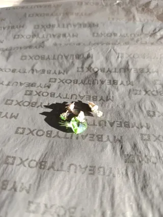 Parure ciondolo e orecchini verde smeraldo