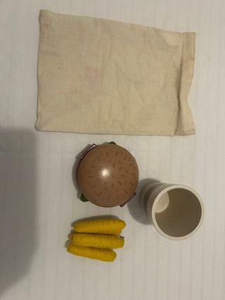 Juego Hamburguesa Juguete Madera