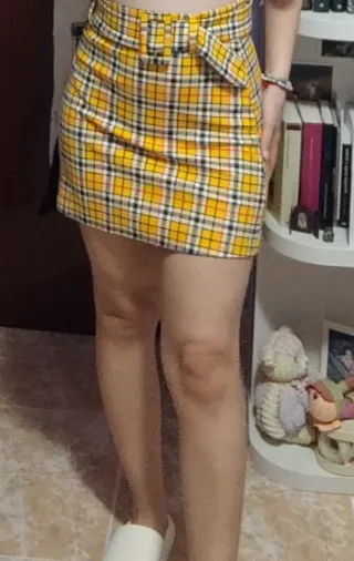 Falda cuadros preppy Y2K estilo Mean Girls