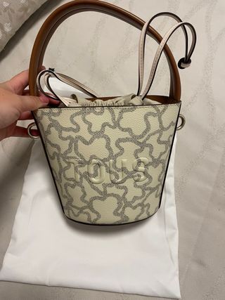 Bolso Tous Bombonera Beige/Gris