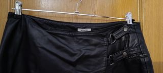 Falda piel auténtica