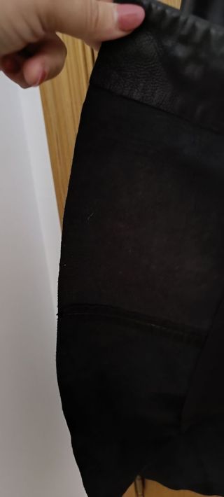 Falda piel auténtica