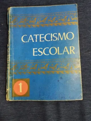 Libros antiguos de catecismo