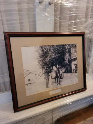 Lámina Santander enmarcada