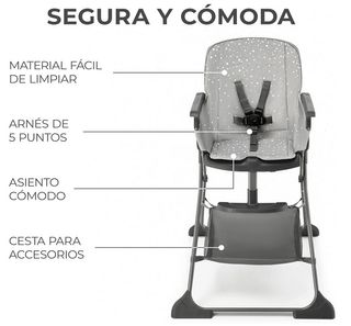 Trona Kinderkraft FOLDEE Plegable Bebé