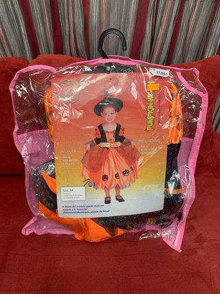 Disfraz Bruja Calabaza Niña Talla 92-104 cm altura