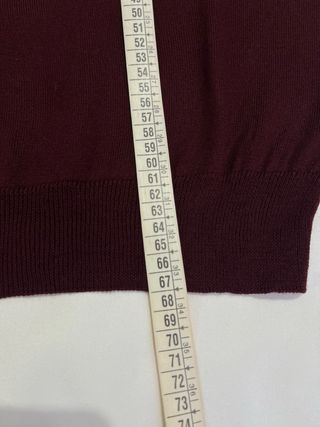 Jersey Tahari V-Neck Rojo Talla L