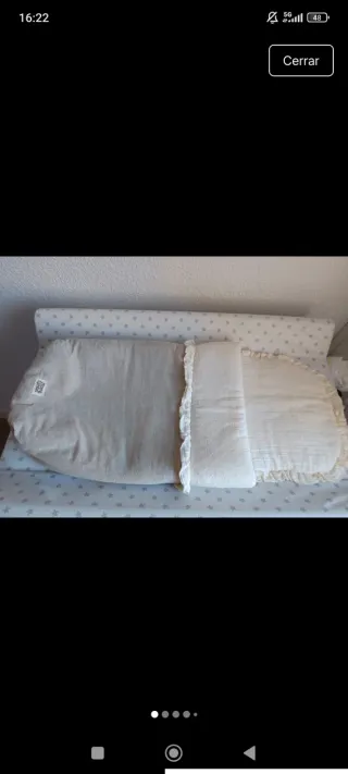 Sacco+bavetta per neonato plumeti beige chiaro 50€