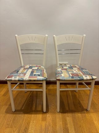 Pack 2 Sillas Comedor Estampadas