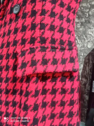 Chaqueta G21 cuadros rojo y negro