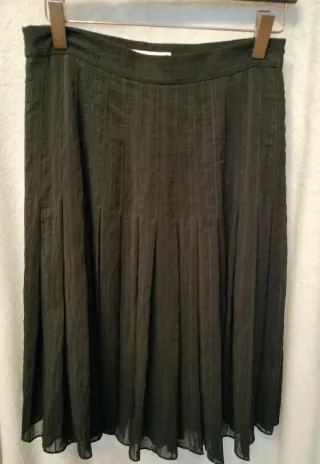 Falda Zara Negra Transparencias