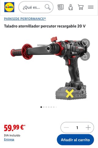 TALADRO PERCUTOR PARKSIDE (SIN ESCOBILLAS)