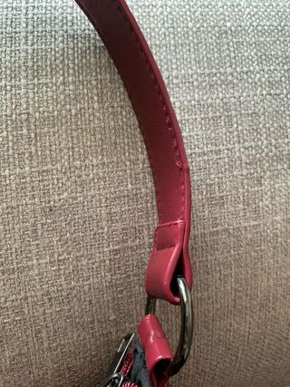 Borsetta bordeaux con fibbia