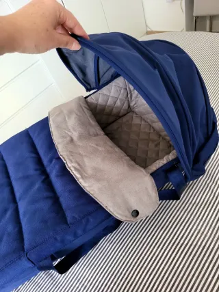 Capazo Maclaren azul/ Cuco moisés portátil