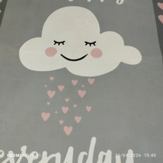 Alfombra infantil nube be happy
