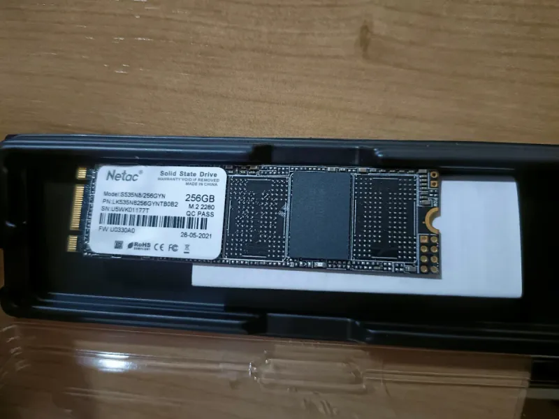 SSD Netac 256GB M.2 NVMe Windows 11 afbeelding 2