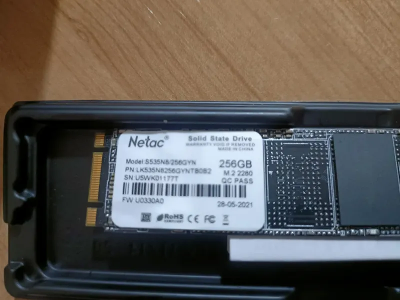 SSD Netac 256GB M.2 NVMe Windows 11 afbeelding 3