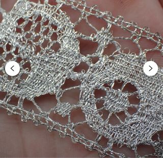 Galón Encaje antiguo plata 2mts