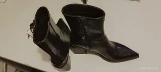 Botines Zara Piel Marrón Talla 37