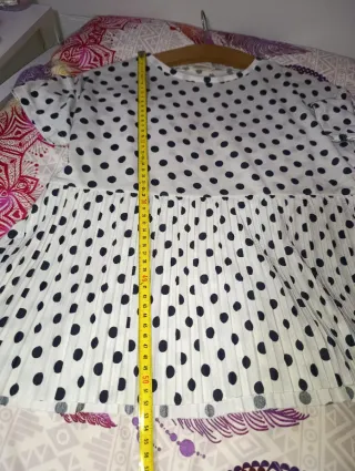 Conjunto Top Lunares y Pantalón Vaquero Mujer