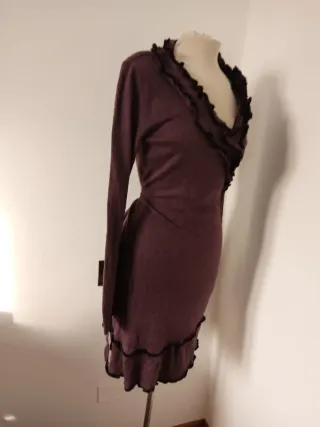 Vestito Motivi Viola Taglia L