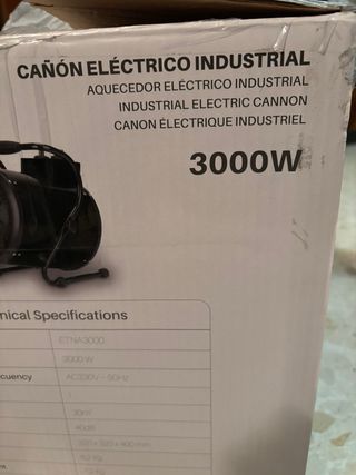 Cañón Eléctrico Industrial Facula 3000W