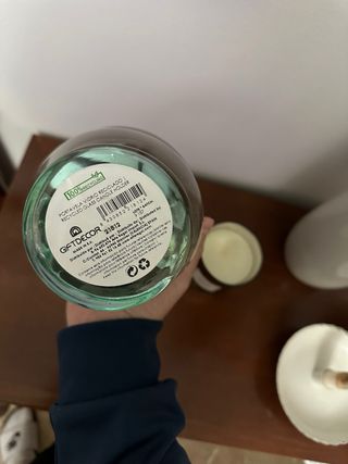 Portavelas cristal y vela Giftdecor