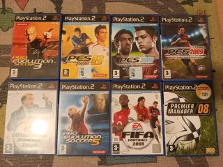 Lote Videojuegos PS2: PES, FIFA, Premier Manager