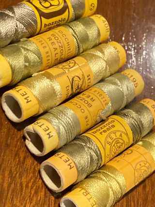 Lotto 6 rocchetti seta Bozzolo per pesca