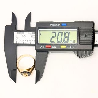 Sello de oro de 18k piedra, 3.87 g, T-18.