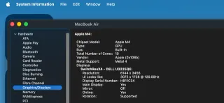 Apple MacBook Air 13.6" M4 24GB/1TB + Monitor Dell