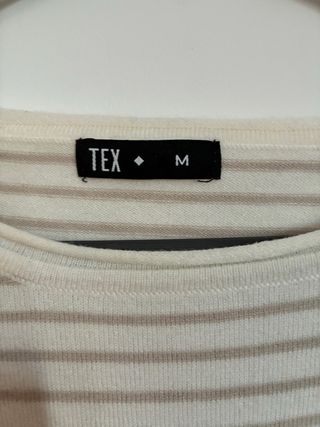 Jersey de rayas beige Talla M