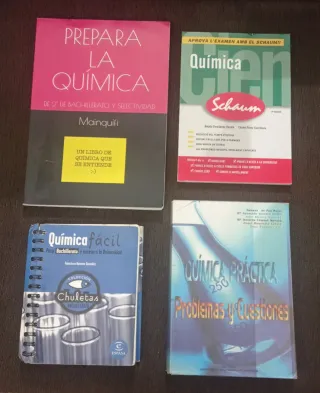 Libros bachillerato selectividad química