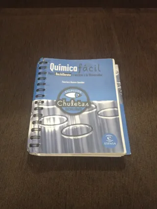 Libros bachillerato selectividad química