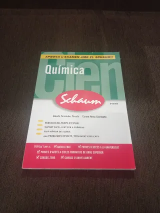 Libros bachillerato selectividad química