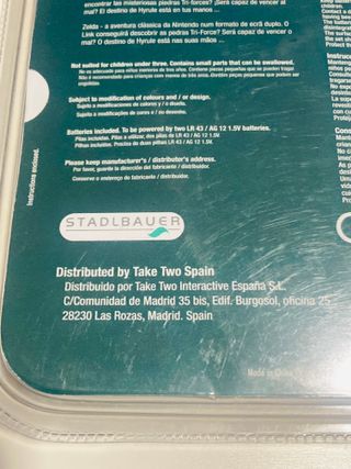 Mini Classics Zelda Nintendo Dorado Sellado 1998