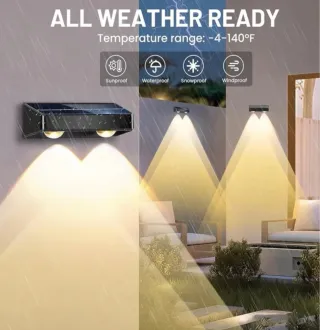 Set 4 Luces Solares Exterior