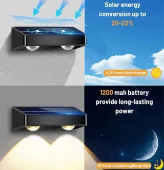 Set 4 Luces Solares Exterior