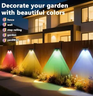 Set 4 Luces Solares Exterior