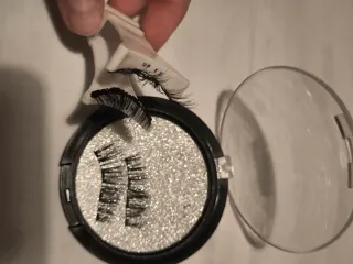 Set 2 Ciglia finte,Magnetic lashes+linea precision