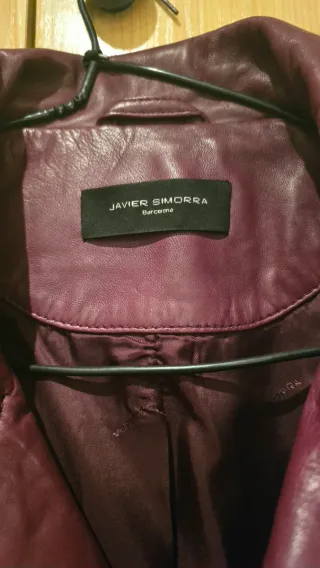 Chaqueta Piel de Ovino Javier Simorra Granate