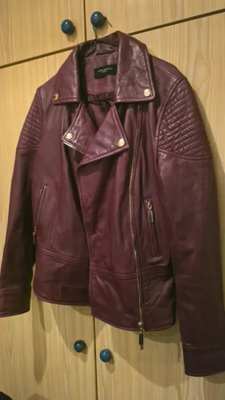 Chaqueta Piel de Ovino Javier Simorra Granate