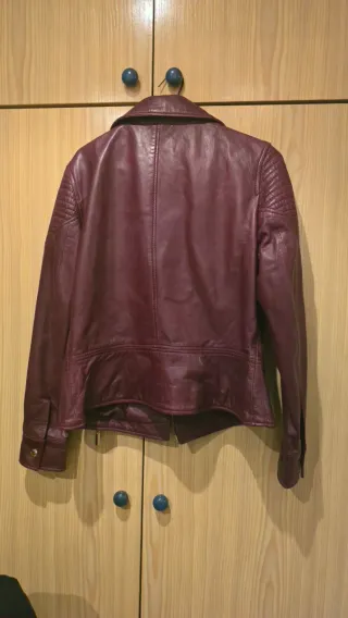 Chaqueta Piel de Ovino Javier Simorra Granate