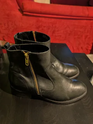 Botas de Piel Negras