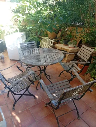 Mesa y 4 Sillas Exterior