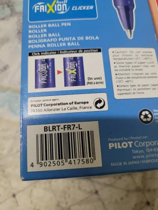 Bolígrafos Borrables Pilot FriXion Clicker 0.7