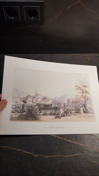 Láminas Grabados Antiguos Málaga