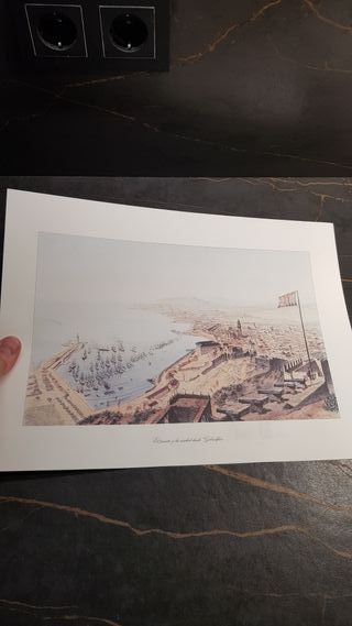Láminas Grabados Antiguos Málaga