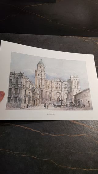 Láminas Grabados Antiguos Málaga